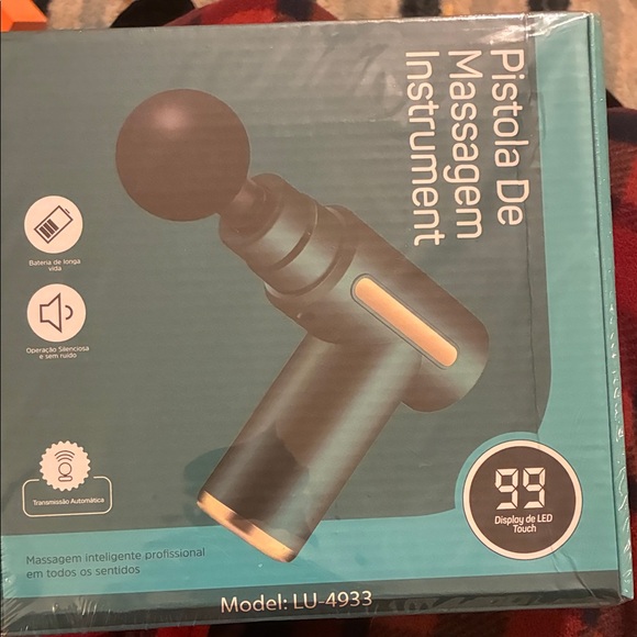 Black Massage Gun with LED Display - Picture 4 of 4